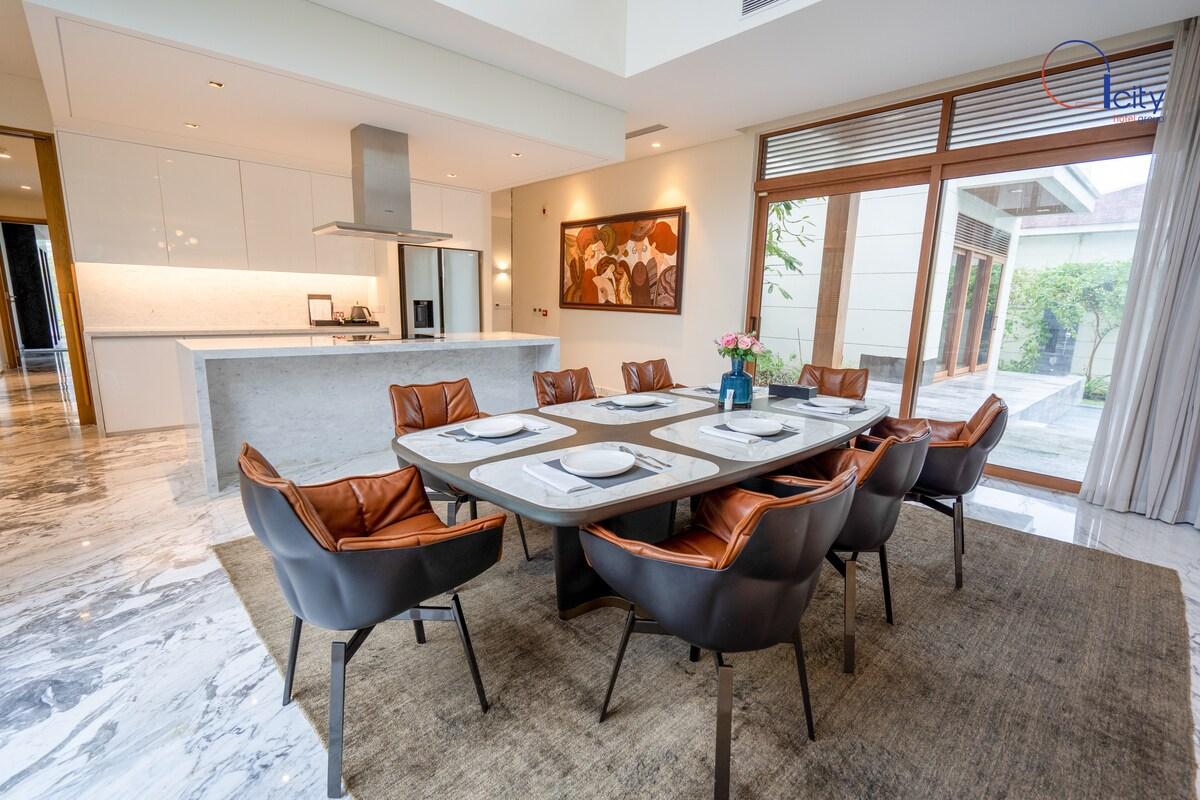 Luxury dining area at Embassy Knowledge Park Villas