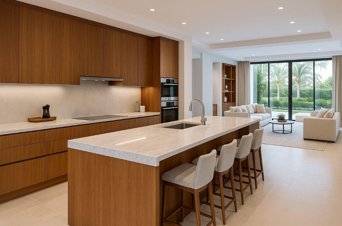 Modern modular kitchen at Embassy Knowledge Park Villas