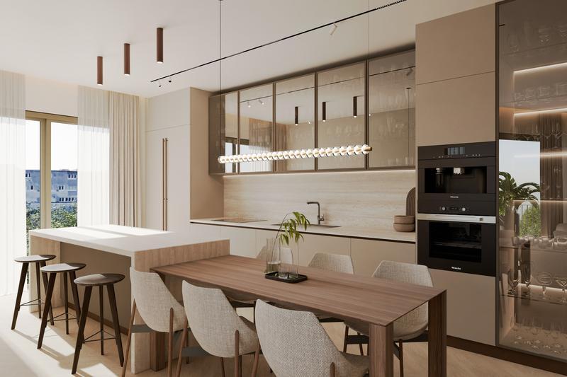Modular kitchen in Concorde Sienna apartments