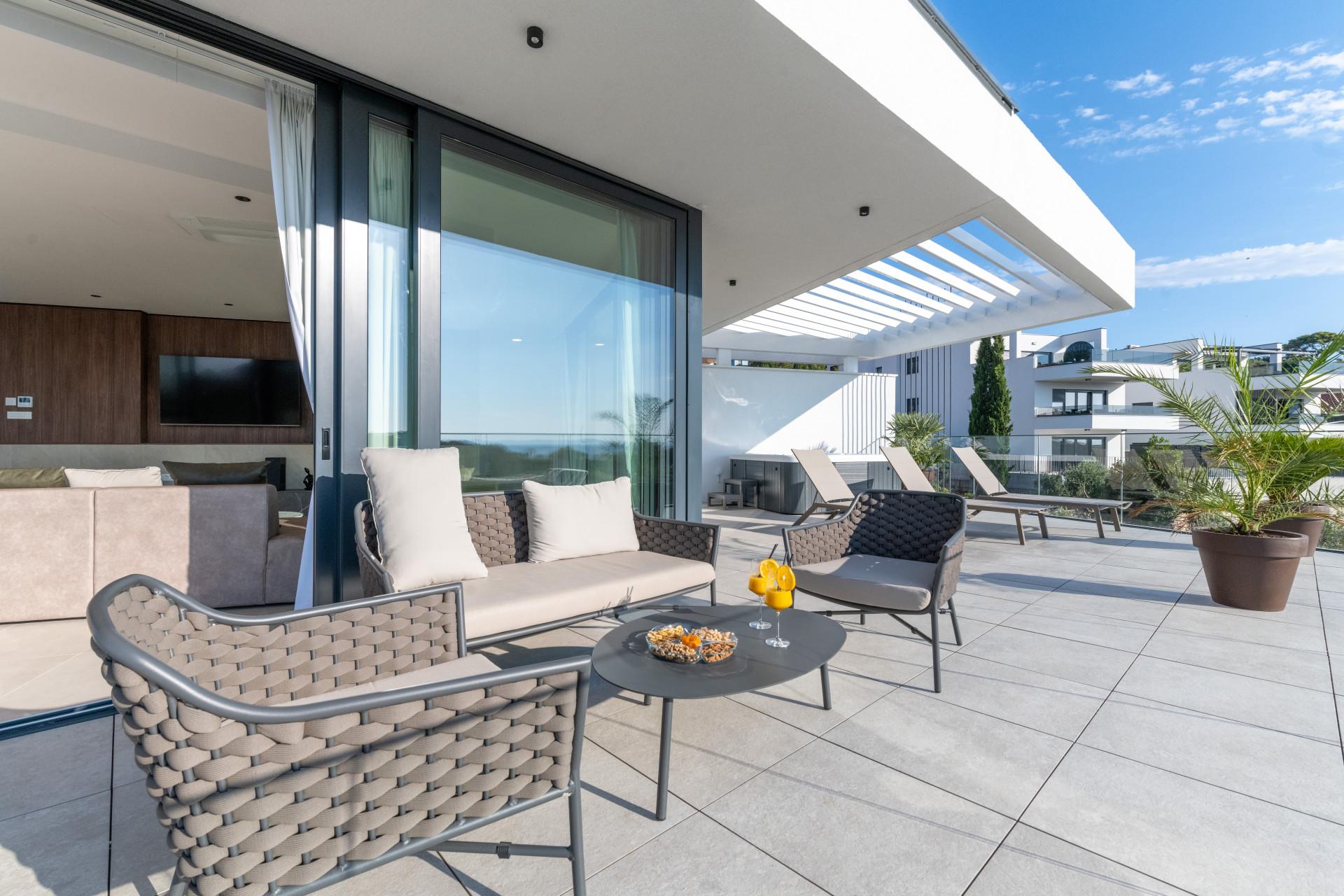 Private terrace at Embassy Knowledge Park Villas