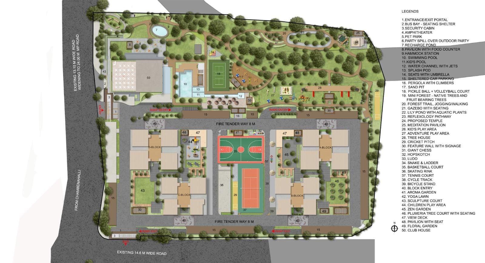 Amberstone Ventara master plan towers clubhouse sports facilities Sarjapur