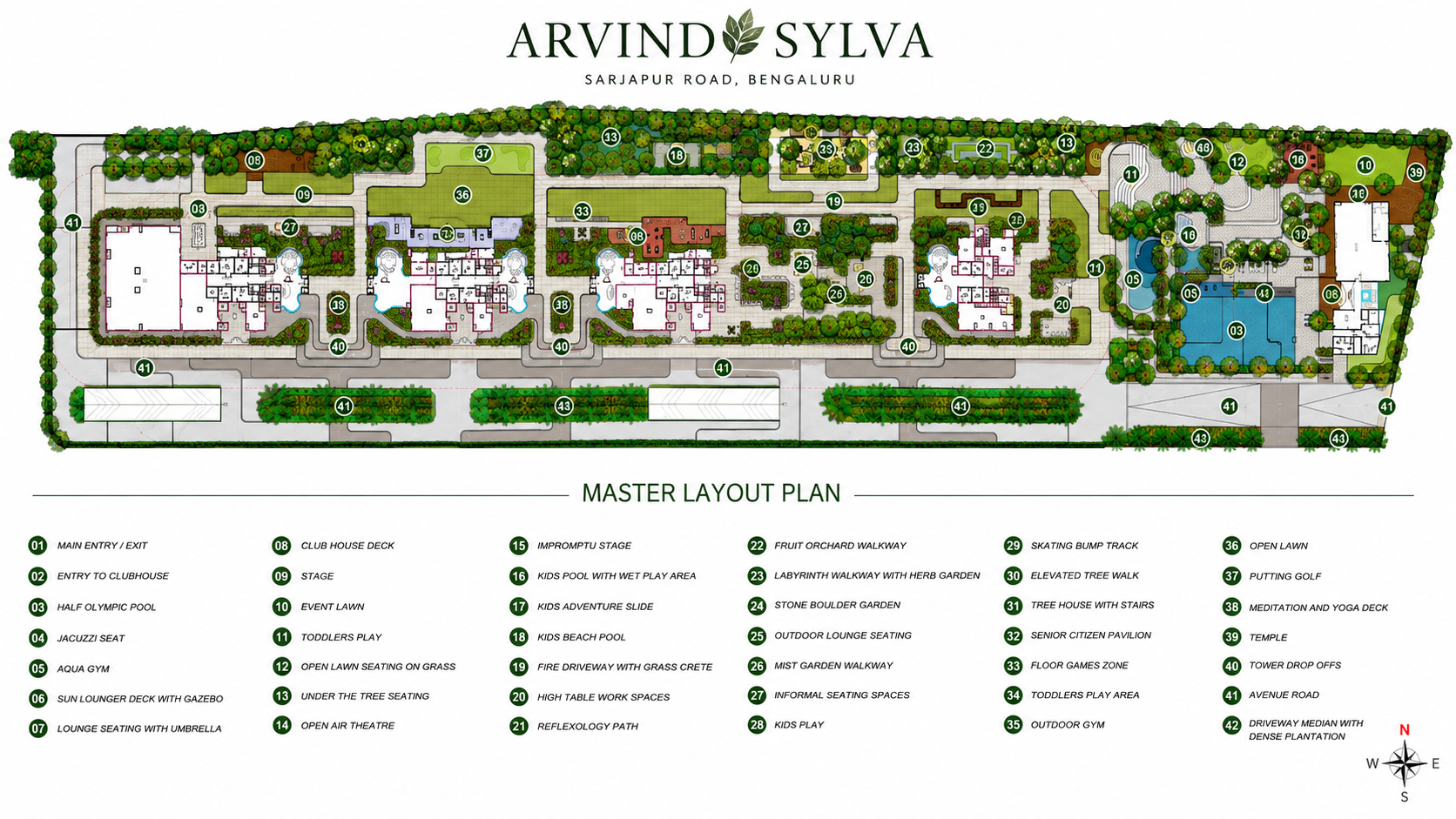 Arvind Sylva master plan layout Sarjapur Road Bengaluru