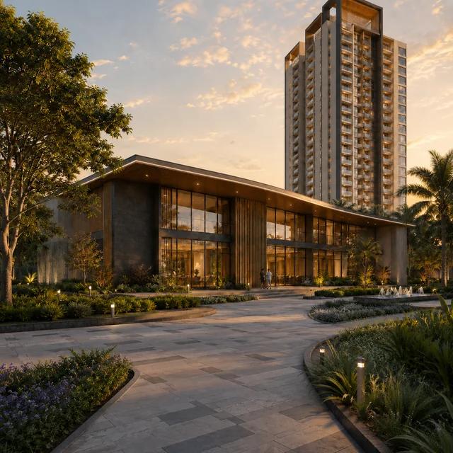 Arvind Sylva front entrance drop-off Sarjapur Road