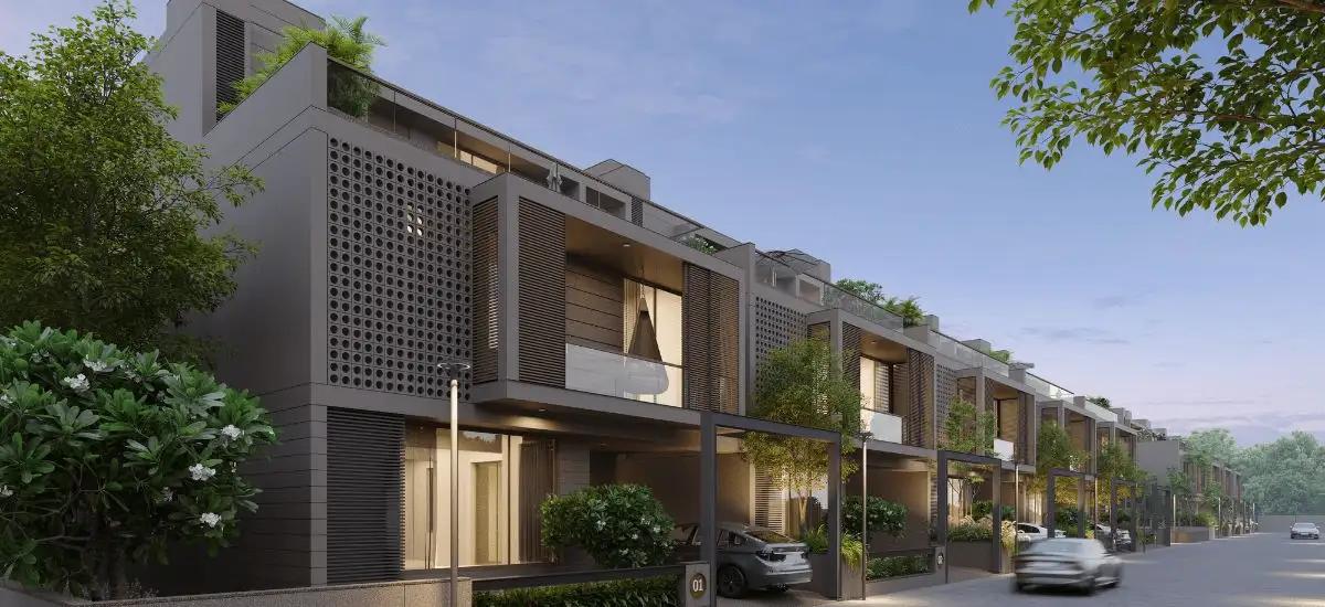 Godrej Row Houses Soukya Road luxury rowhouse exterior elevation Whitefield