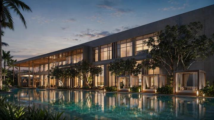 Godrej Row Houses premium clubhouse and swimming pool Whitefield