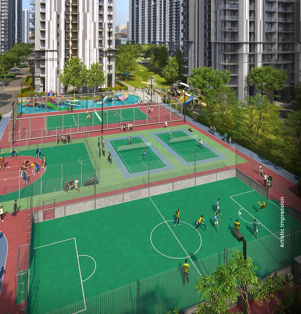 Nikoo Homes 9 sports amenities including courts and recreation facilities in Bagalur
