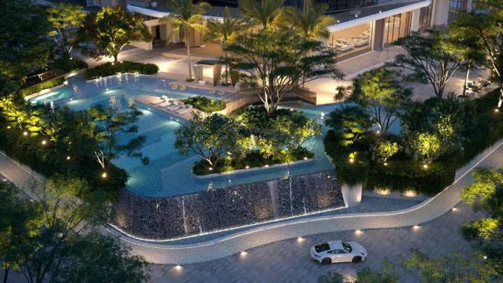 Arvind Sylva resort style pool deck Sarjapur Road