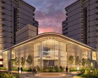TATA Varnam grand clubhouse entrance landscaped greenery