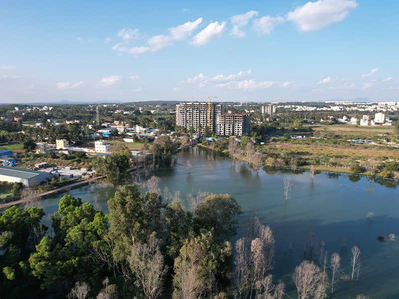 Attur Lake near Century Attur Yelahanka Bangalore