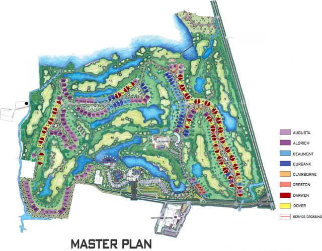 Prestige Golfshire master plan luxury villas golf course lakes Devanahalli