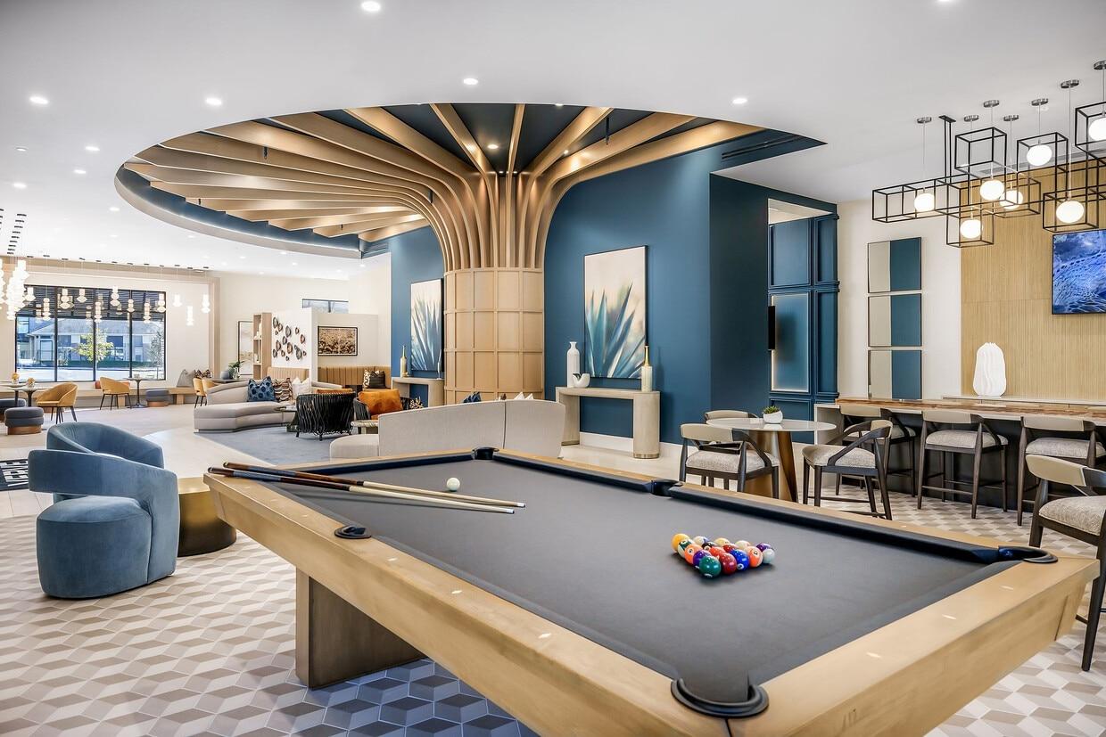 Billiards, table tennis and indoor games at Assetz 22 & Crest clubhouse