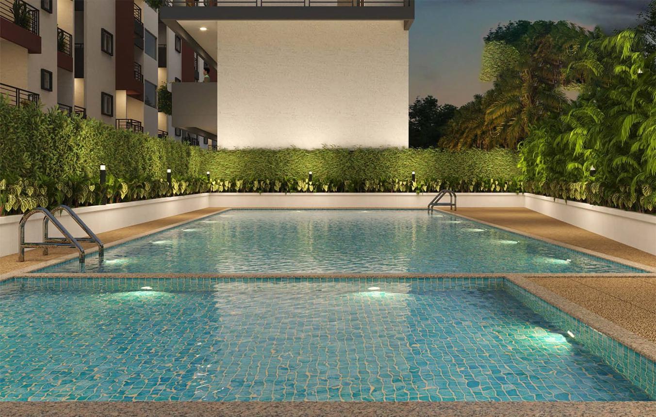 Brigade Granada swimming pool and pool deck