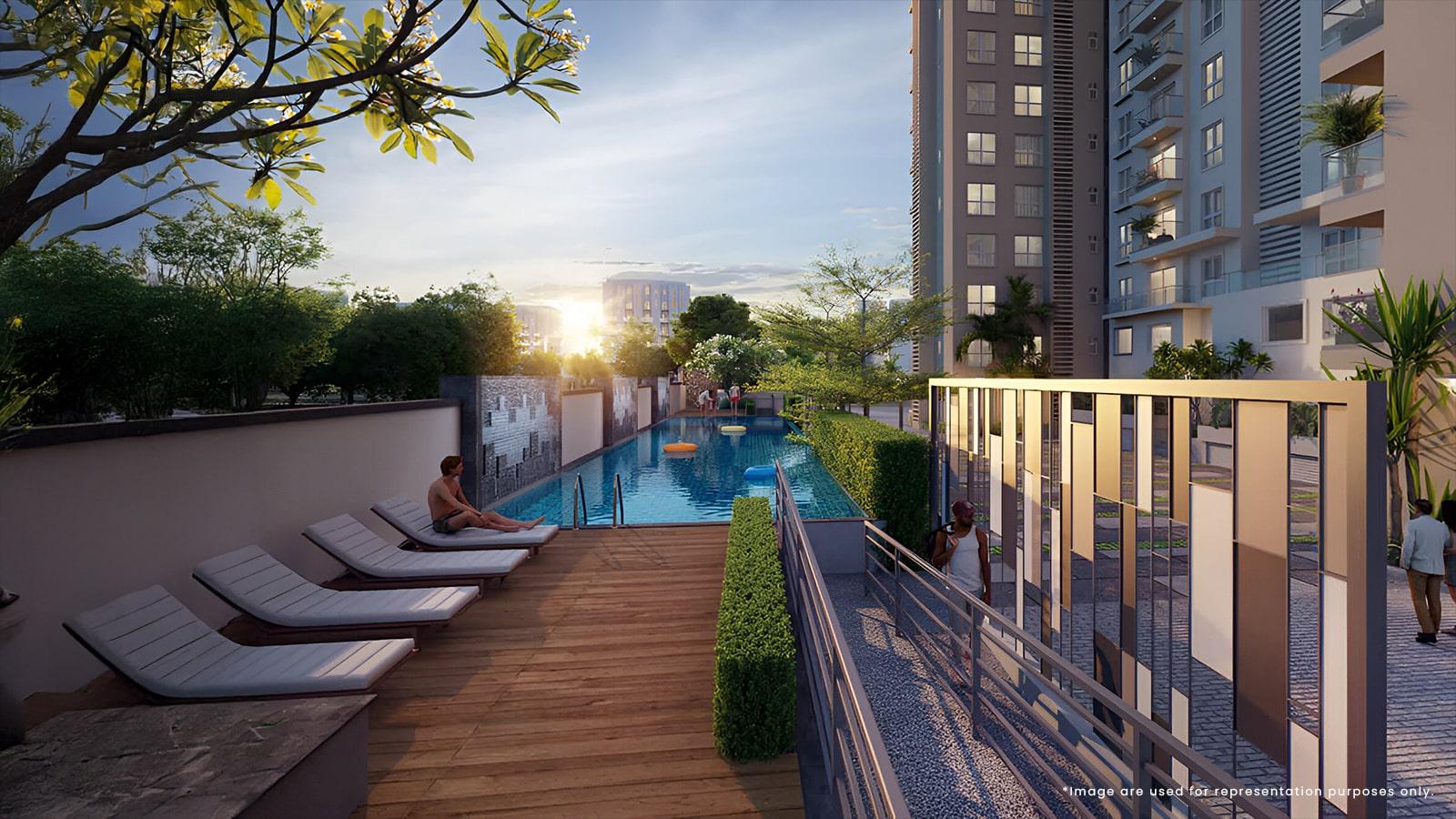 Contemporary architecture and amenity visuals of Assetz 22 & Crest