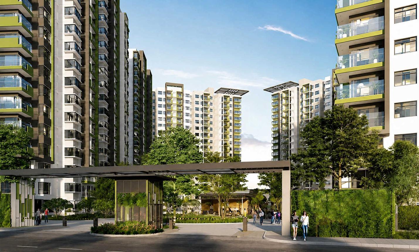 Lodha Beaumont Estate grand entrance at Sadahalli near Bangalore Airport