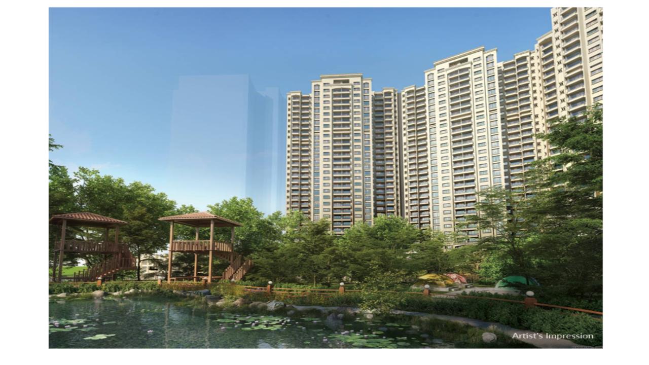 Lodha Beaumont Estate landscaped gardens and lake inspired residential environment in Sadahalli