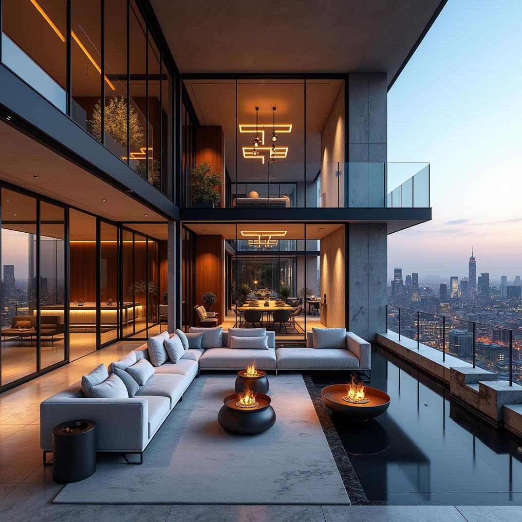 Penthouse terrace lifestyle concept from the Century Immencity Luxe Premiere Collection brochure