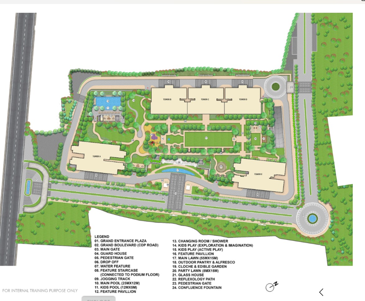 Lodha Beaumont Estate master plan